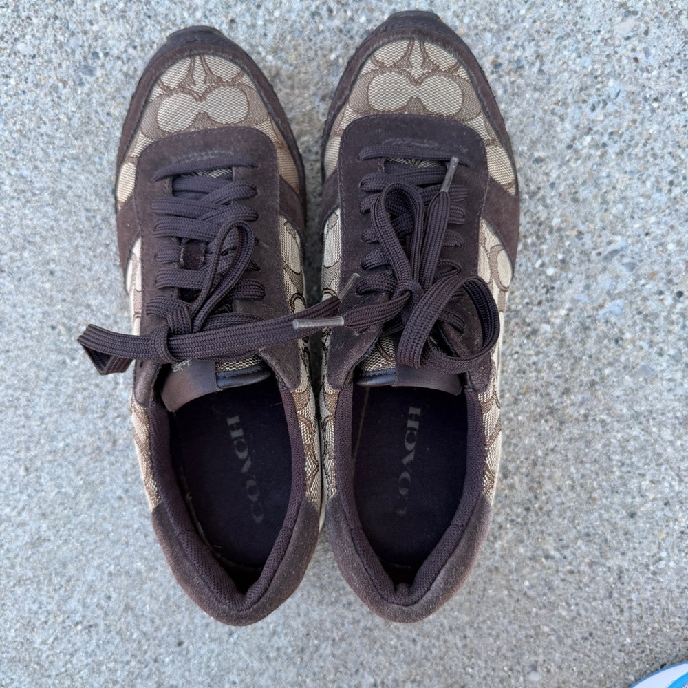 Coach Y2K Mason Signature Jacquard in Brown 38 - Picture 7 of 9